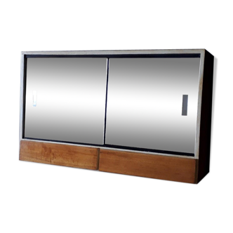 Vintage wooden bathroom cabinet