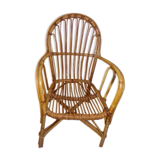 Vintage rattan armchair