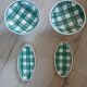 Set of antique Scottish tile dishes