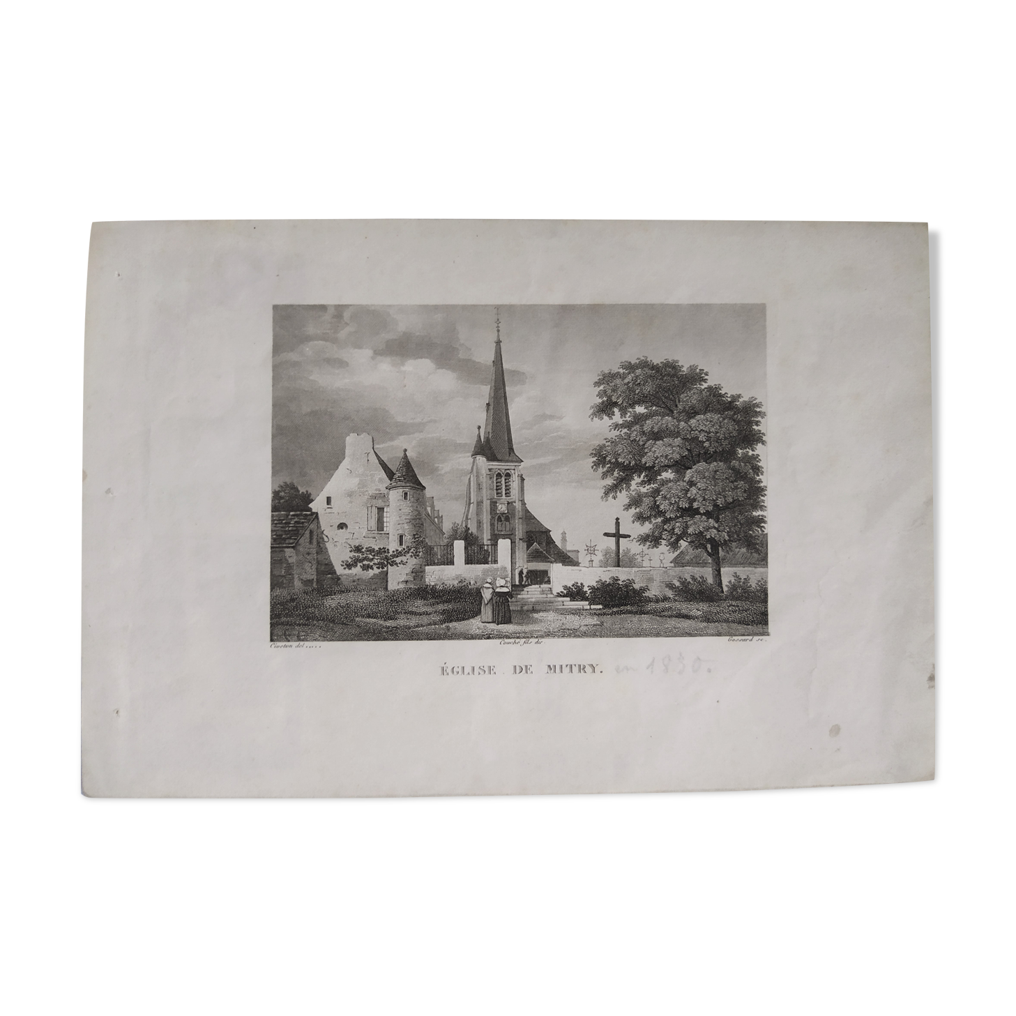 Gravure de 1830 "Eglise de Mmitry"