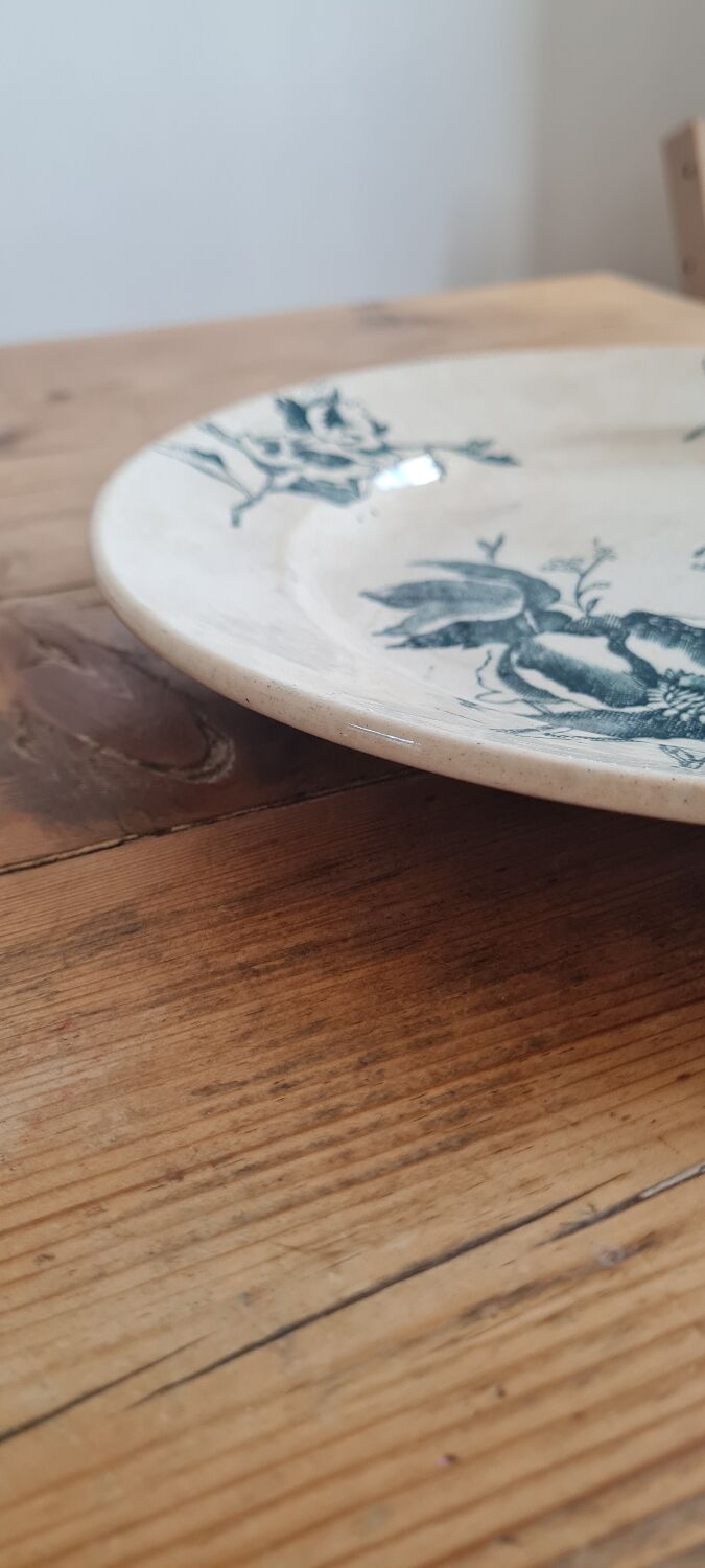 Serving dish in iron earth