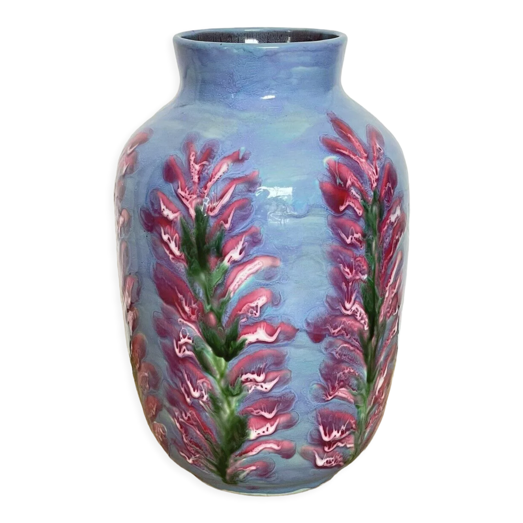 Ricard ceramic vase from the 50s signed guérin