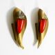 Two original Mid Century Modern brass sconces