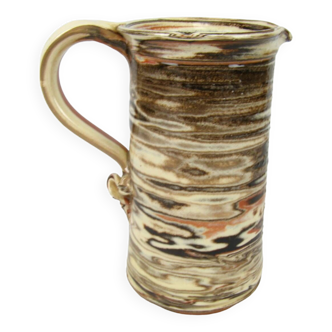 Ceramic pitcher, signed mg