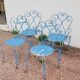 Old wrought iron garden furniture