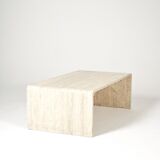 Vintage coffee table in travertine 1970s