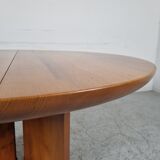 Elm dining table by Luigi Gorgoni, 80s