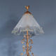 Large vintage Murano lamp, antique design light fixture.
