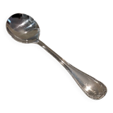 Silver-plated consommé spoon by Christofle Malmaison silversmiths, 16.1cm
