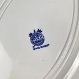 Oval dish "Grand bouquet", Boch brothers, La Louvière, Belgium, 1920