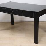 Vintage Simat edition desk in blackened wood, 1980