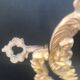 1451 Table mirror - Modern mid-century - Bronze 32x35cm