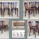 Set 4 chairs Baumann No.43 50s