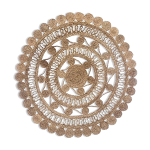 Tapis bohème jute rond