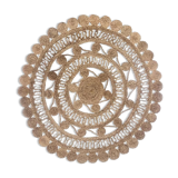 Bohemian carpet round jute 120 cm