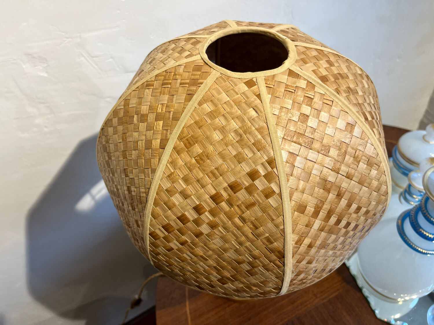 Wooden table lamp 1950