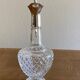 Glass and silver metal ewer