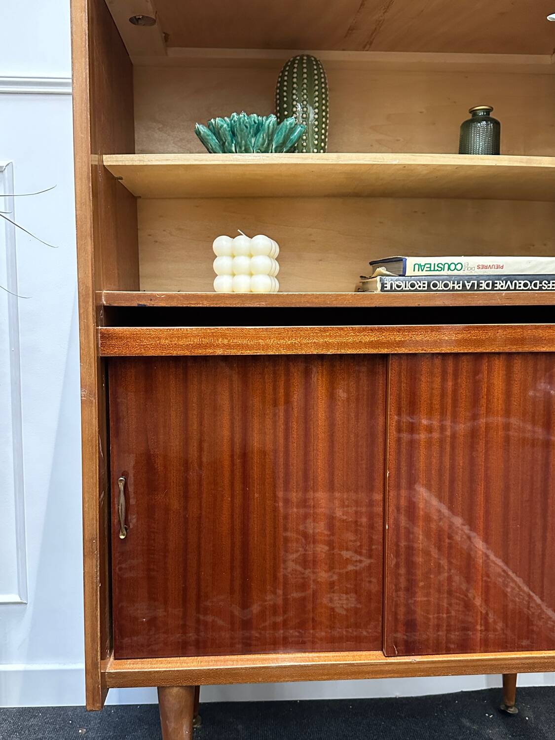 Scandinavian style vintage bookcase