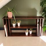 Low antique wooden storage unit