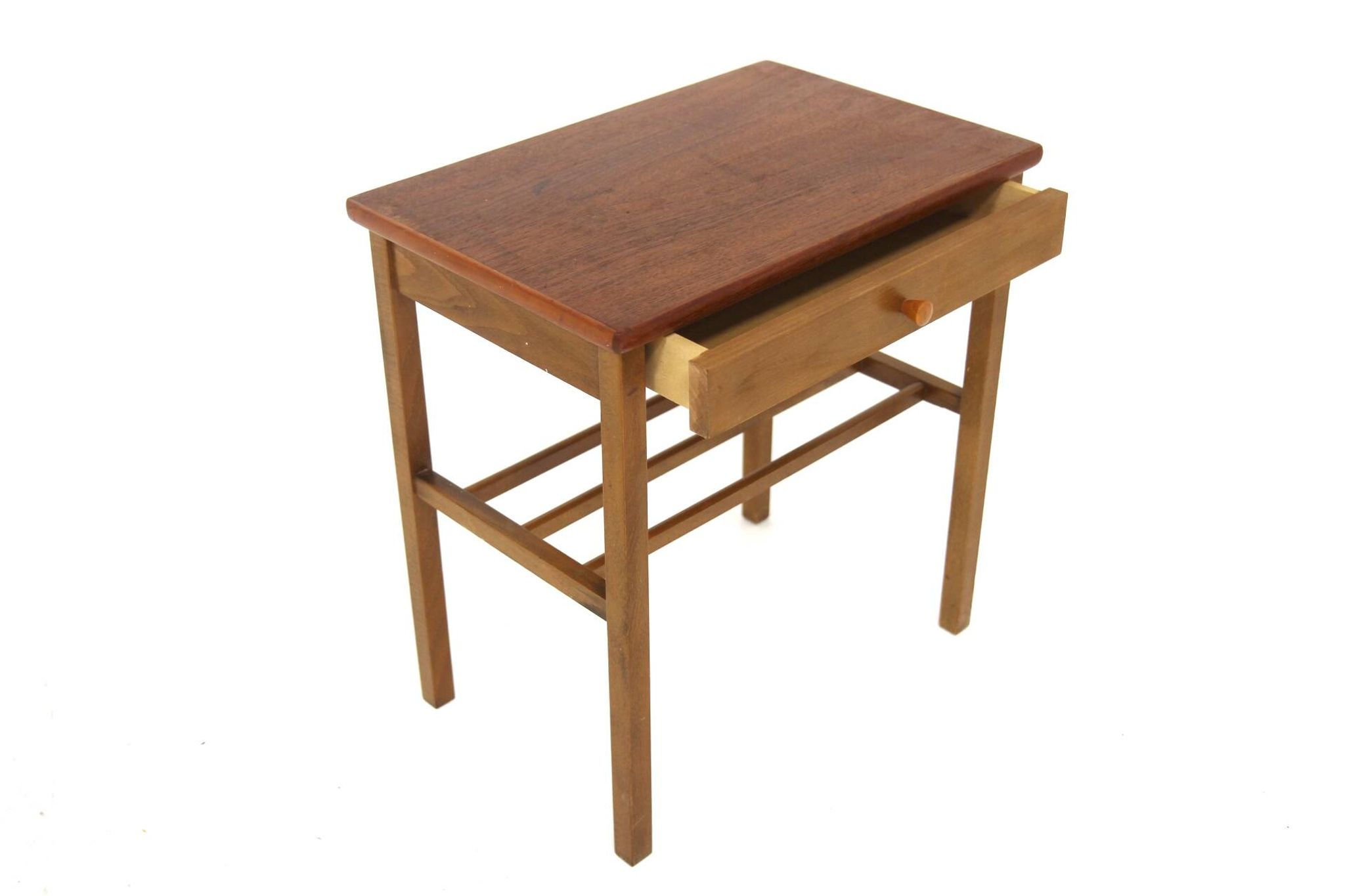 Table de chevet scandinave en teck, Suède, 1960