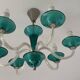 Crystal and coloured crystal chandelier – handcrafted Baccarat work