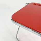 Bureau pliable platone rouge par giancarlo piretti pour anonima castelli, 1970