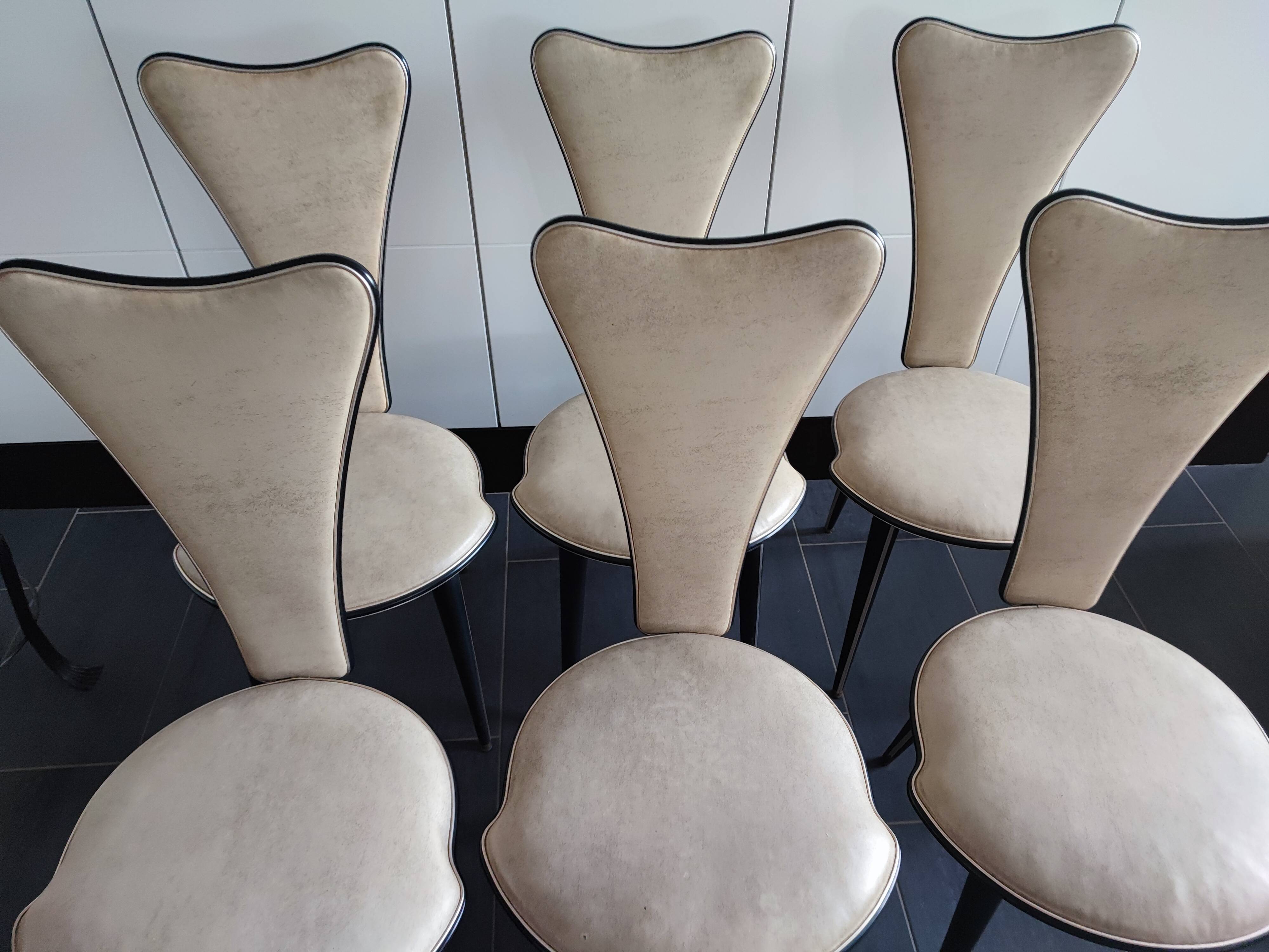 6 chaises Umberto Mascagni