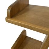 Vintage pyramid cabinet bookcase solid wood design