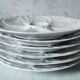 Ensemble de 6 assiettes Pillivuyt porcelaine blanche