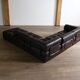 De Sede DS-88 modular sofa in dark brown patchwork leather, Switzerland 1970s