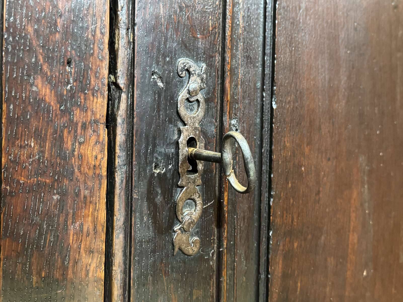 18th-century oak wardrobe