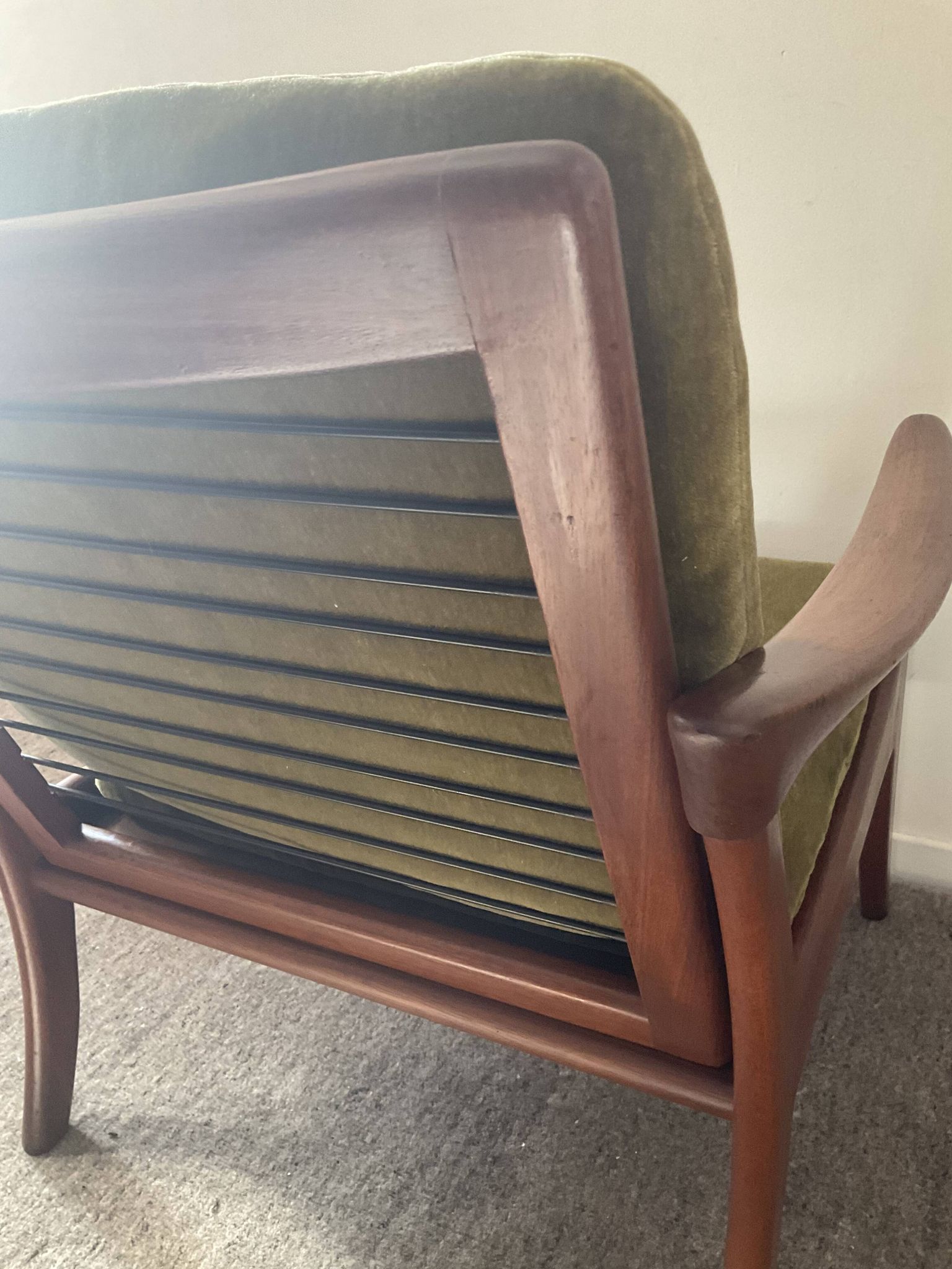 Pair of Scandinavian armchairs De Ster Gelderland in teak 60s
