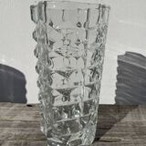 Vase en verre épais transparent classique