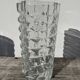Classic clear thick glass vase