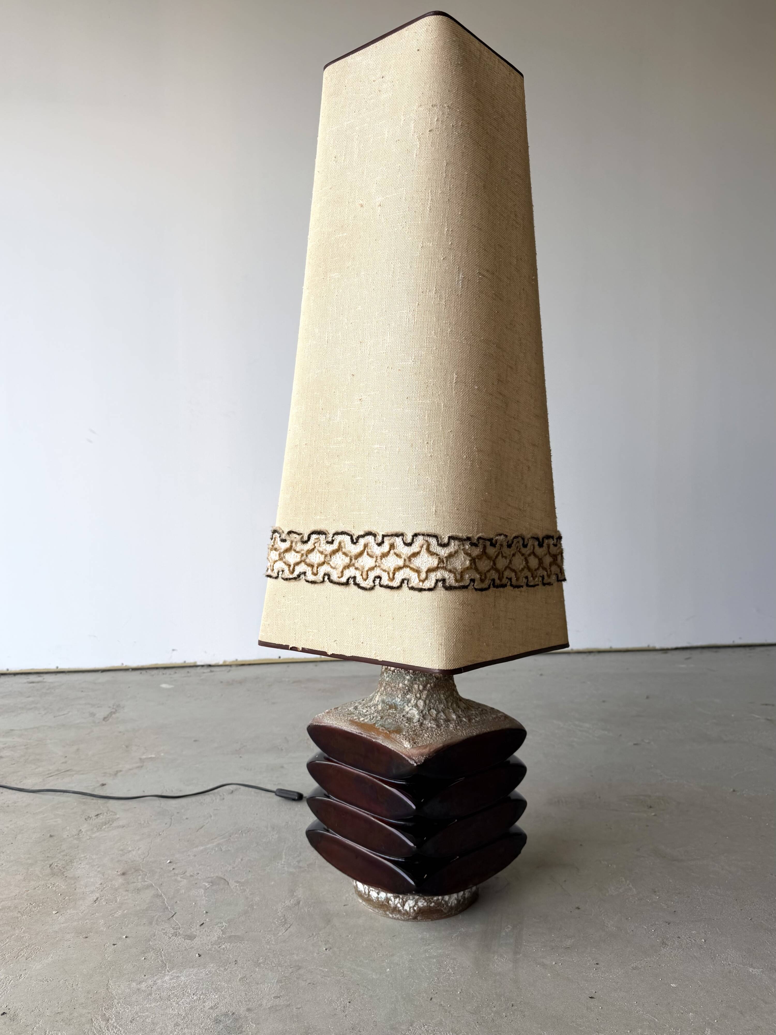 Ceramic sun lamp by Cari Zalloni for Steuler West Germany