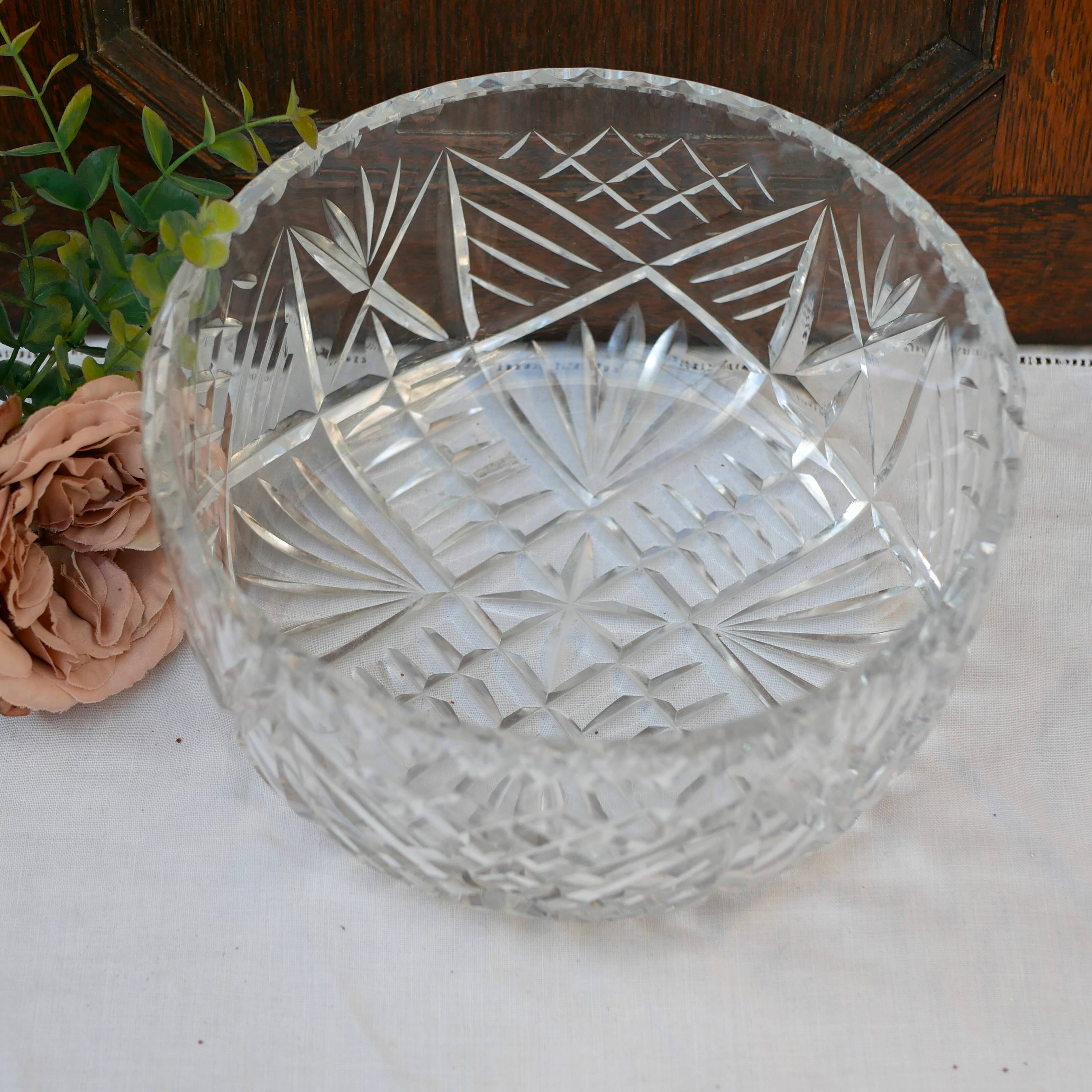 Large English crystal bowl