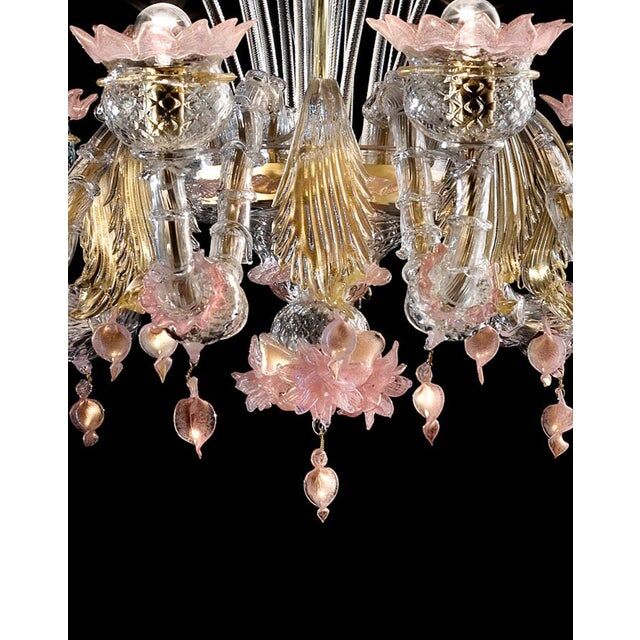 Early 21st century venetian Murano glass chandelier