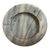 Empty pocket ashtray gray white marble