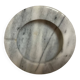 Empty pocket ashtray gray white marble