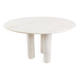 Round Italian travertine dining table 1970s