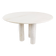 Round Italian travertine dining table 1970s