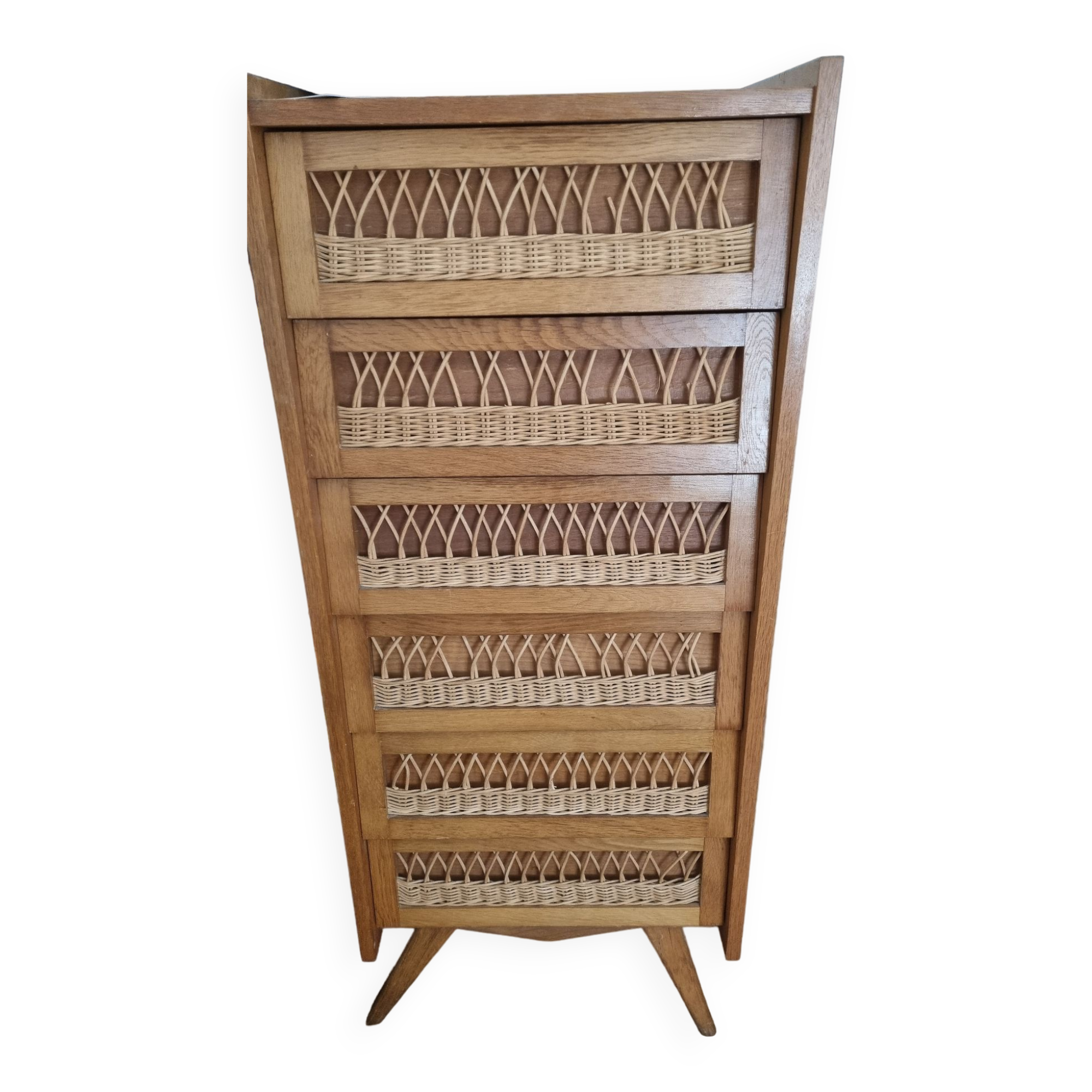 Chiffonnier osier vintage