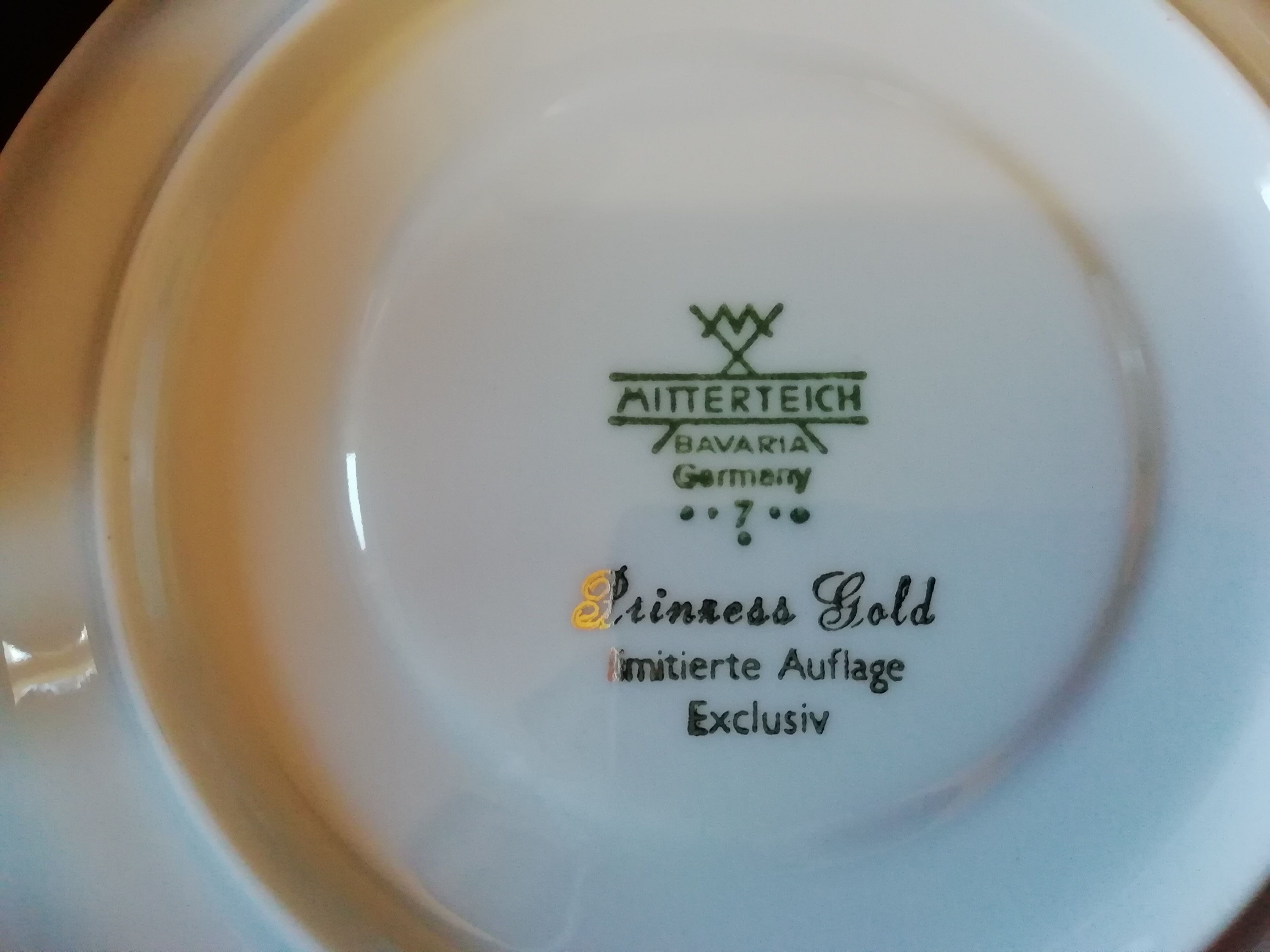 MITTERTEICH Bavaria. Service a café 12 people porcelain signed