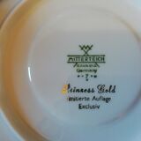 Service a café 12 pers Mitterteich Bavaria en porcelaine signée