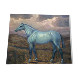 Painting of a naïve style horse