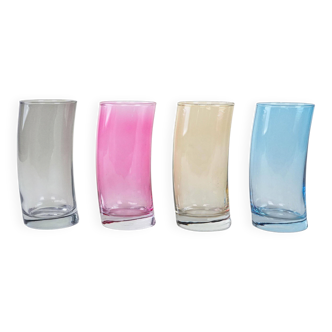 Set of glasses, Italian design, 1980s, production: Italy