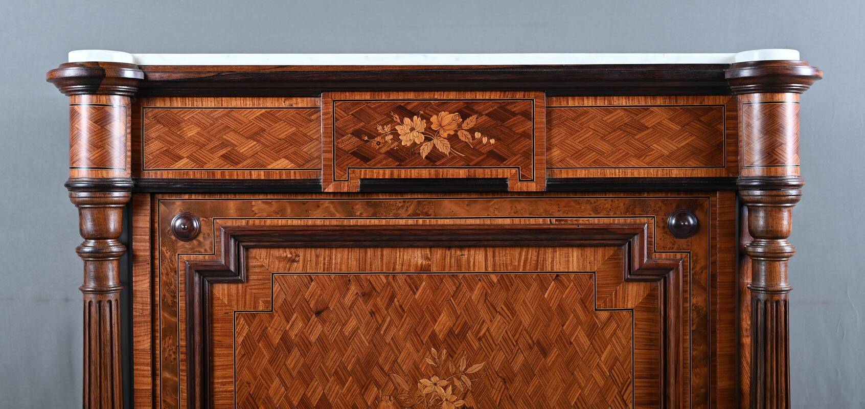 Support Furniture in Precious Wood Marquetry, Napoleon III period – Milie