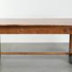 French dining table from the 18th century with a fruitwood top and oak base
