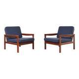 Mid-Century Danish Teak Lounge Chairs by Arne Vodder for Komfort, 1960s, Se