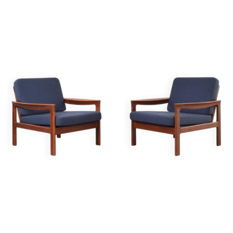 Fauteuils Lounge Mid-Century en Teck par Arne Vodder pour Komfort, Danemark, 1960s, Se